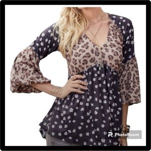 Suzanne Betro ~ BOHO ~ Renaissance ~ SZ 1X Babydoll Top
